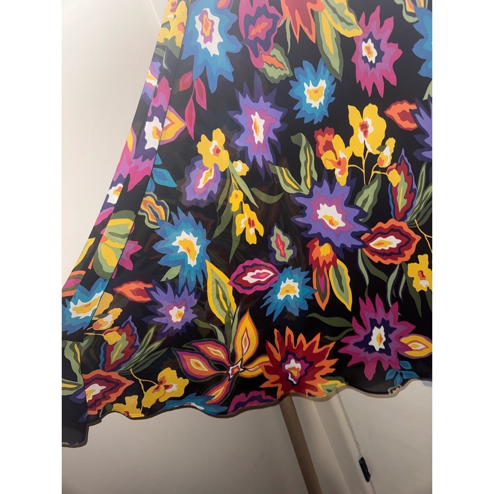 Coldwater Creek Plus Sz 3X Colorful Floral Maxi Skirt Boho Modest - Picture 2 of 8